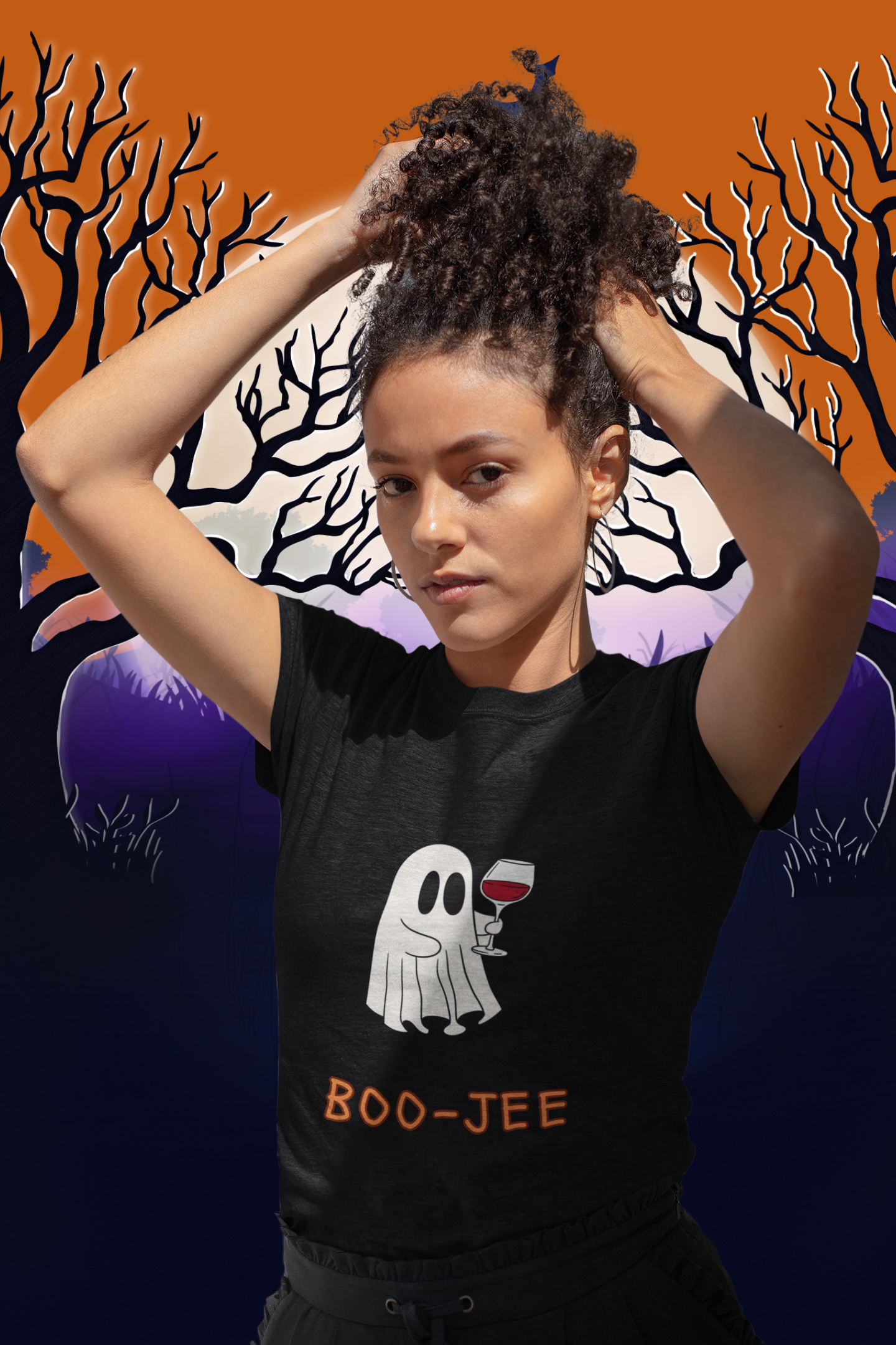 Boo-Jee Ghost T-Shirt, Fun Halloween Tee, Cute Graphic Shirt, Unisex Cotton Tee, Casual Fall Apparel